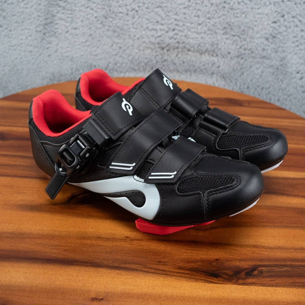 Peloton Women's Size 7 (38 EU) Cycling Shoes Black/White/Red